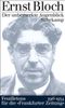 Ernst Bloch: Der unbemerkte Augenblick, Buch