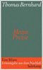 Thomas Bernhard: Meine Preise, Buch