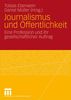 Journalismus und Öffentlichkeit, Buch