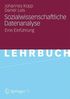 Johannes Kopp: Sozialwissenschaftliche Datenanalyse, Buch