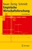 Thomas K. Bauer: Empirische Wirtschaftsforschung, Buch