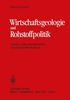 Werner Gocht: Wirtschaftsgeologie und Rohstoffpolitik, Buch