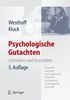 Karl Westhoff: Psychologische Gutachten, Buch