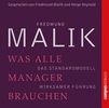 Fredmund Malik: Was alle Manager brauchen, CD