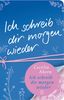 Cecelia Ahern: Ich schreib dir morgen wieder, Buch