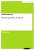 Monique Schlömer: Bedeutung und Sprachvergleich, eBook
