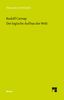 Rudolf Carnap: Der logische Aufbau der Welt, Buch