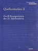 Quellenstudien II - 12 Komponisten des 20.Jh., Buch