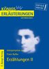 Franz Kafka: Erzählungen von Franz Kafka - Teil II: Das Urteil / In der Strafkolonie / Ein Landarzt / Vor dem Gesetz / Auf der Galerie.      Textanalyse und Interpretation., eBook