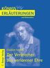 Friedrich Schiller: Der Verbrecher aus verlorener Ehre von Friedrich Schiller. Textanalyse und Interpretation., eBook