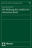 Daniel O. Effer-Uhe: Die Wirkung der condicio im römischen Recht, Buch