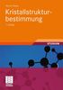 Werner Massa: Kristallstrukturbestimmung, Buch
