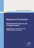Hannah Winkler von Mohrenfels: Behavioral Economics: Risikoeinstellungen in der Anlageberatung, Buch
