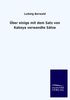 Ludwig Berwald: Über einige mit dem Satz von Kakeya verwandte Sätze, Buch