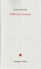Jacques Rancière: Politik der Literatur, Buch