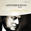 Gottfried Benn: Einsamer nie. 2 CDs, 2 CDs