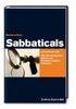 Barbara Hess: Sabbaticals, Buch