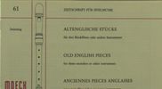 Altenglische Stücke, Noten