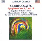 Gloria Coates (geb. 1938): Symphonien Nr.1,7,14, CD