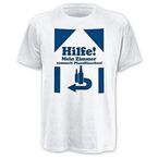 Funshirt; Sprüche: Hilfe,mein Zimmer... (Größe M), T-Shirt