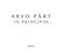 Arvo Pärt (geb. 1935): In Principio, CD