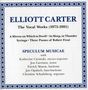 Elliott Carter (1908-2012): The Vocal Works 1975-1981, CD