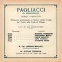 Ruggero Leoncavallo (1858-1919): I Pagliacci, CD