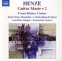 Hans Werner Henze (geb. 1926): Kammermusik mit Gitarre "Guitar Music" Vol.2, CD