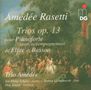 Amedee Rasetti (1959-1799): Trios für Klavier,Flöte &amp; Fagott op.13 Nr.1-3, CD