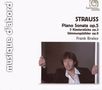 Richard Strauss (1864-1949): Klaviersonate h-moll op.5, CD