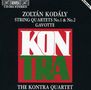 Zoltan Kodaly (1882-1967): Streichquartette Nr.1 &amp; 2, CD