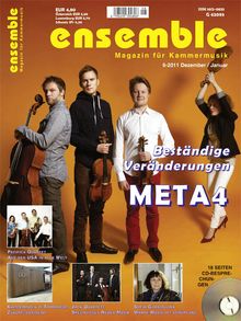 Zeitschriften: Ensemble - Magazin für Kammermusik Dezember/Januar 2011/2012, Buch