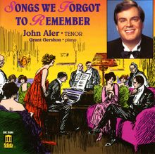 John Aler - Songs we forgot to remember, CD