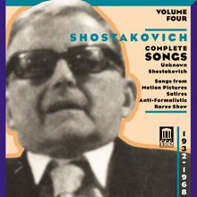 Dimitri Schostakowitsch (1906-1975): Sämtliche Lieder Vol.4, CD