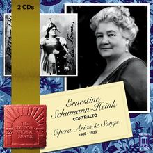 Ernestine Schumann-Heink singt Arien & Lieder, 2 CDs