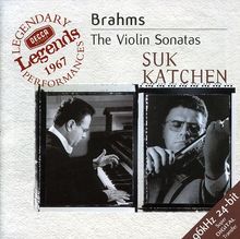 Johannes Brahms (1833-1897): Sonaten für Violine & Klavier Nr.1-3, CD