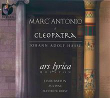 Johann Adolph Hasse (1699-1783): Marc' Antonio & Cleopatra, 2 CDs