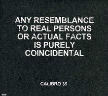 Calibro 35: Any Resemblance To Real Persons Or Actual Facts Is, CD