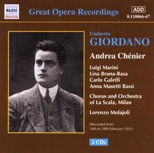 Umberto Giordano (1867-1948): Andre Chenier, 2 CDs