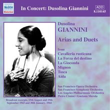 Dusolina Giannini - Arien & Duette, CD