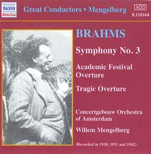 Johannes Brahms (1833-1897): Symphonien Nr.1 & 3, CD
