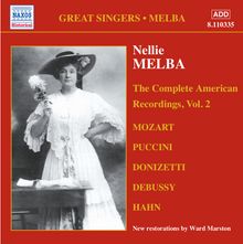 Nellie Melba - The Complete American Recordings Vol.2, CD