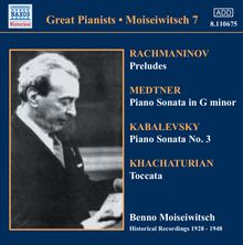 Benno Moiseiwitsch,Klavier, CD