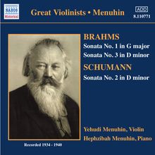Johannes Brahms (1833-1897): Sonaten für Violine & Klavier Nr.1 & 3, CD