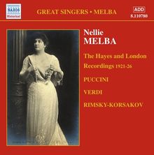 Nellie Melba - The Hayes and London Recordings (1921-1926), CD