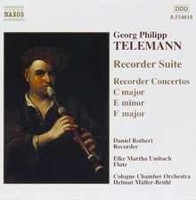 Georg Philipp Telemann (1681-1767): Blockflötenkonzerte in C & F, CD