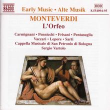 Claudio Monteverdi (1567-1643): L'Orfeo, 2 CDs