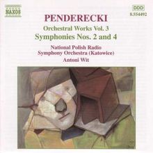Krzysztof Penderecki (geb. 1933): Symphonien Nr.2 & 4, CD