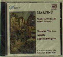 Bohuslav Martinu (1890-1959): Werke für Cello & Klavier Vol.1, CD