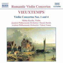 Henri Vieuxtemps (1820-1881): Violinkonzerte Nr.1 & 4, CD